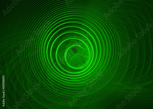 A computer generated abstract image  fractal swirl design