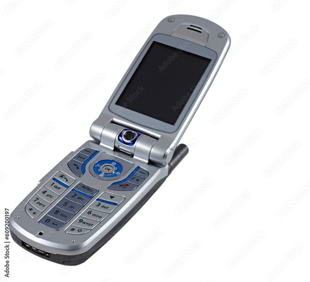 Generic Mobile phone with camera, isolated on white, blank screen Generic Mobile phone with camera, isolated on white, blank screen