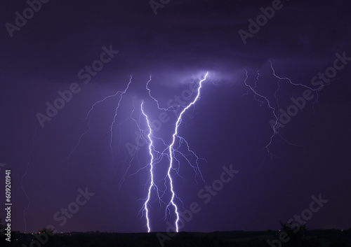 Lightning Strike over Orlando Florida