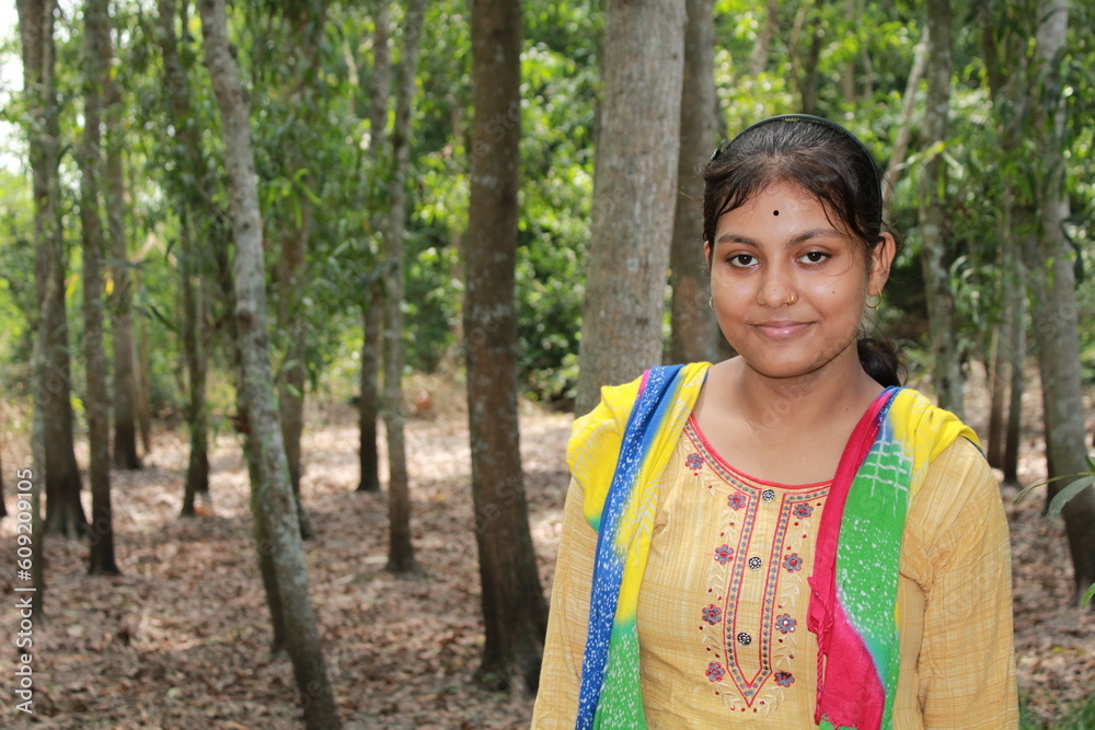 Charming Indian Girl In The Outdoors Charming Indian Girl In The Outdoors