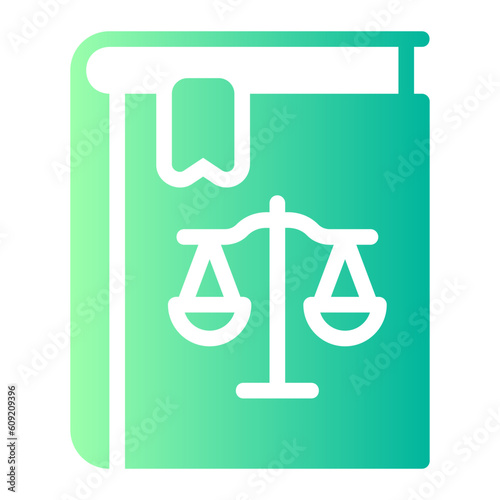 law book gradient icon