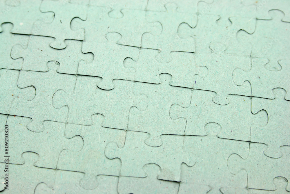 Close up of a Jigsaw all pieces in puzzle