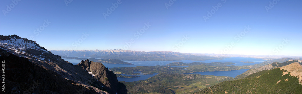 Panoramic View on Bariloche and the Lake - Patagonia