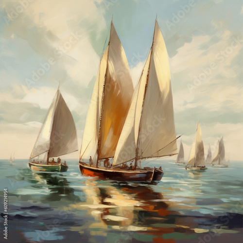 Sail Boat Illustration © Hex