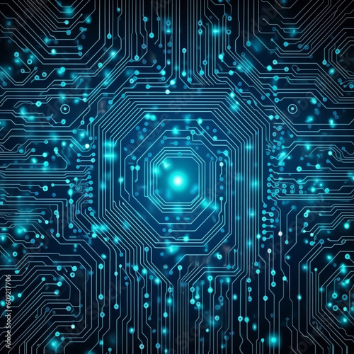 Abstract Circuit Board Texture Background