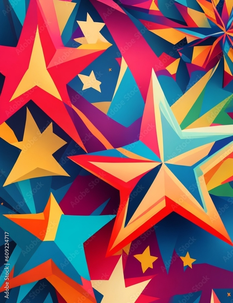 seamless pattern with stars Generative Art seamless pattern with stars Generative Art