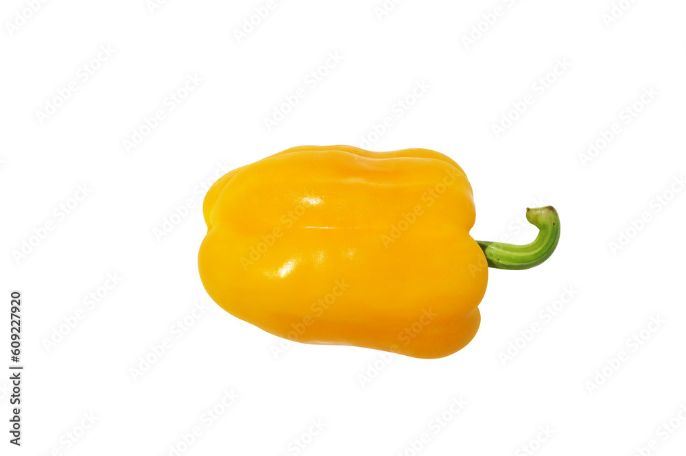 Yellow pepper on white background with clipping path Yellow pepper on white background with clipping path