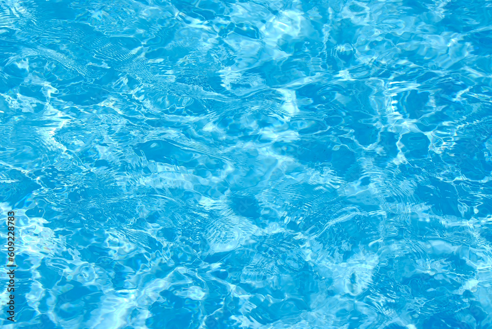 Fototapeta premium Blue swimming pool water background