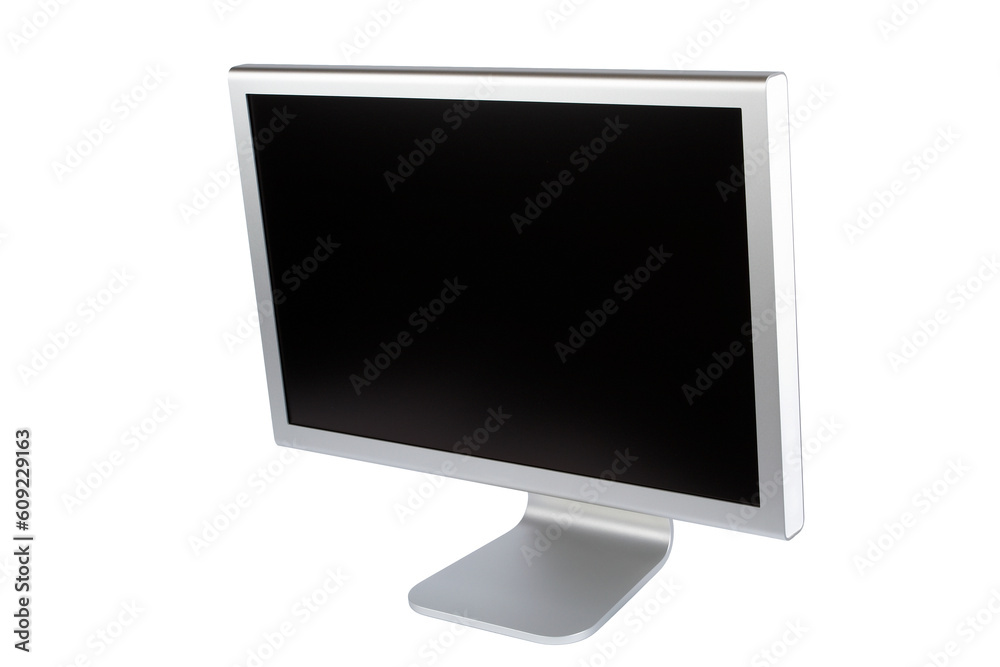A flat panel lcd computer monitor isolated on white background A flat panel lcd computer monitor isolated on white background