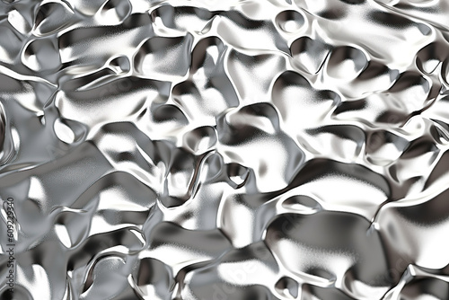 Pummeled metal abstract background, ai generative