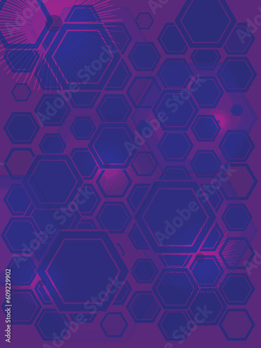 AN abstract background with the use of purple hexagone