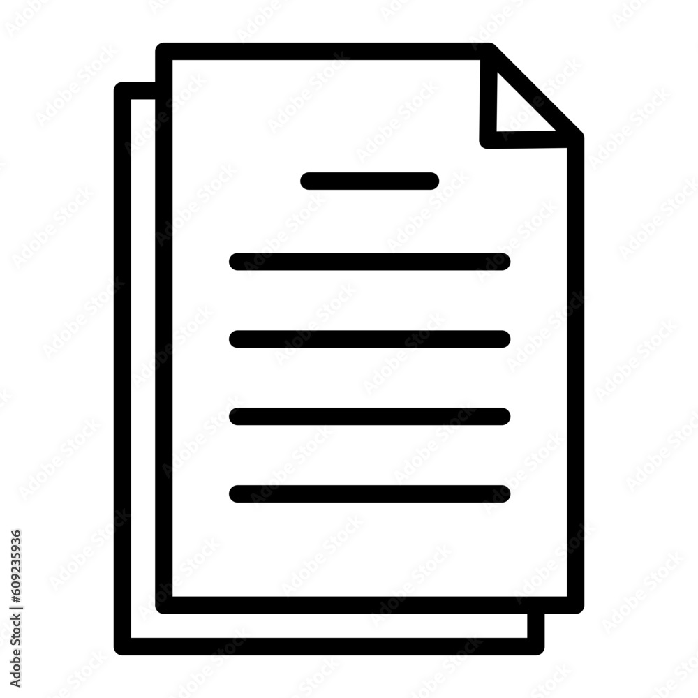 Document icon with transparent background Document icon with transparent background