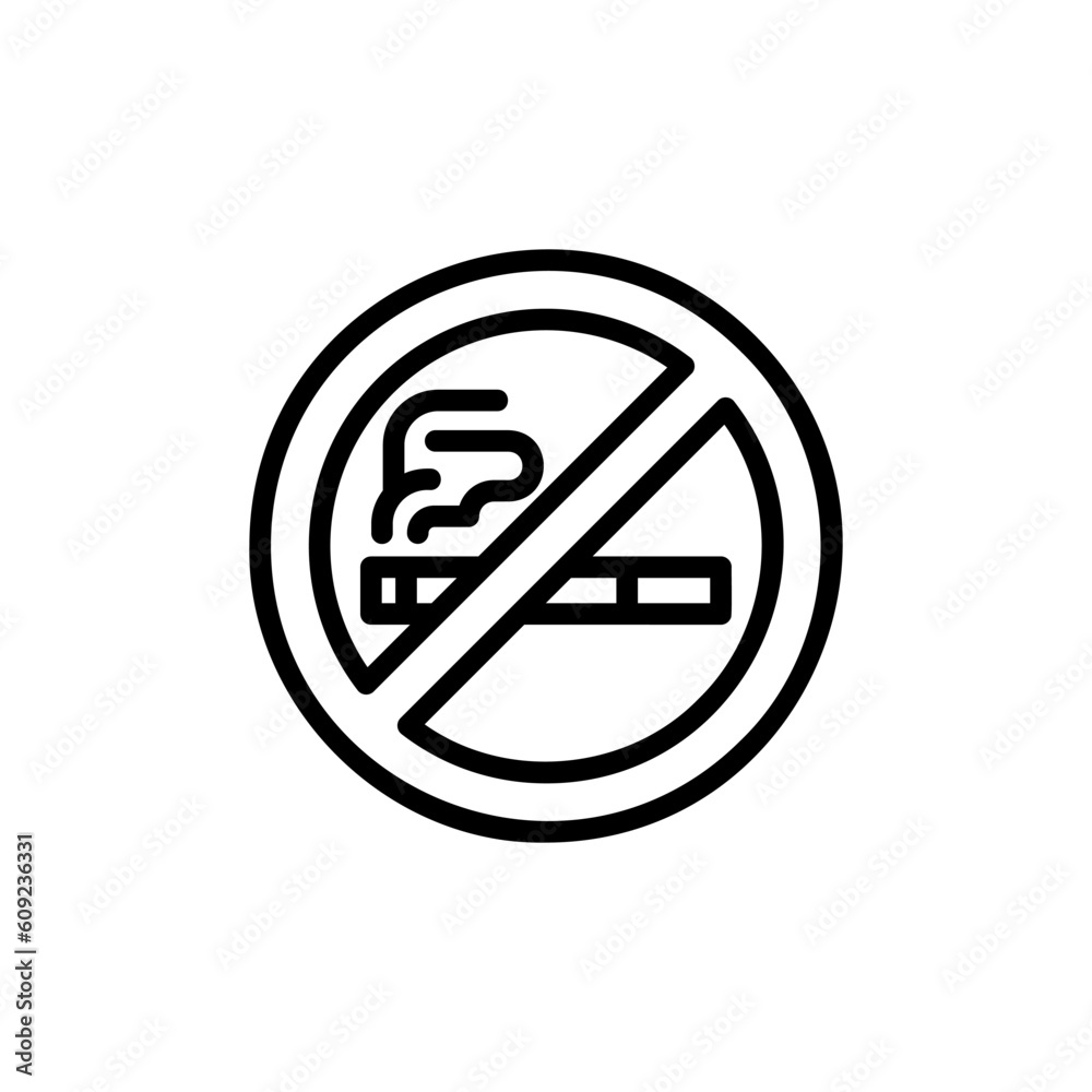 no smoking area icon isolated on black. No smoking area icon symbol suitable for user interface, graphic designers and websites on white background. no smoking area icon isolated on black. No smoking area icon symbol suitable for user interface, graphic designers and websites on white background.