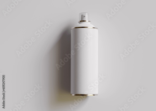 Spray can bottle white color and realistic texture