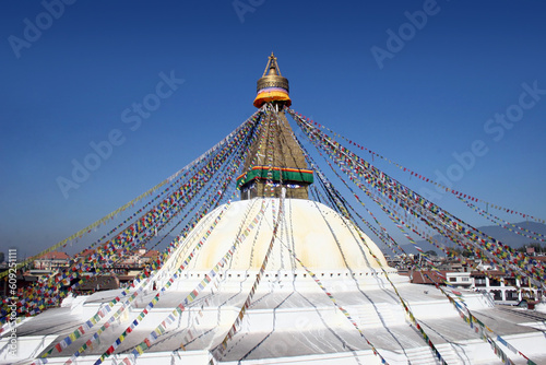 Bodhnath Stupa in Kathmandu  Nepal.