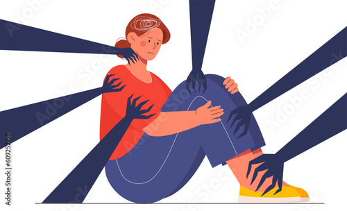 Woman with depression