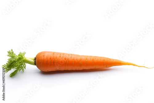 Carrot, isolated on a white background. Fresh, healthy food. Created with generative ai