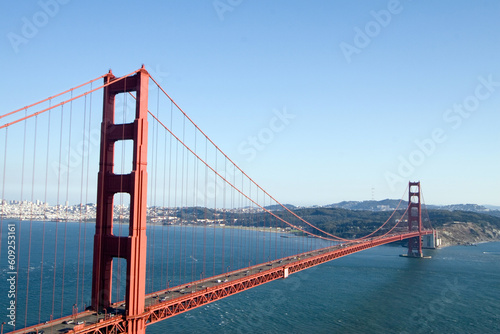 View of the Golden Gate Bridge, San Diego, San Francisco Bay
