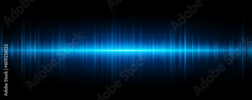 Digital glowing sound wave. Vibration equalizer with lights. Abstract background. Vector illustration.