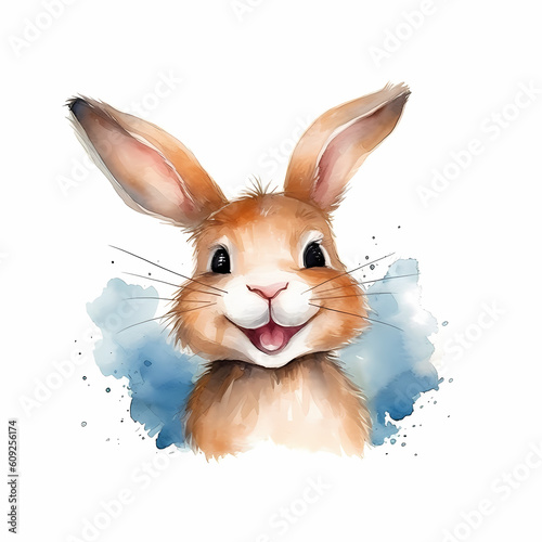 Rabbit Water Color Illustration
