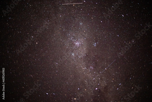 Stars in the sky above Jamieson Creek Campground on the Great Ocean Road in Victoria, Australia photo