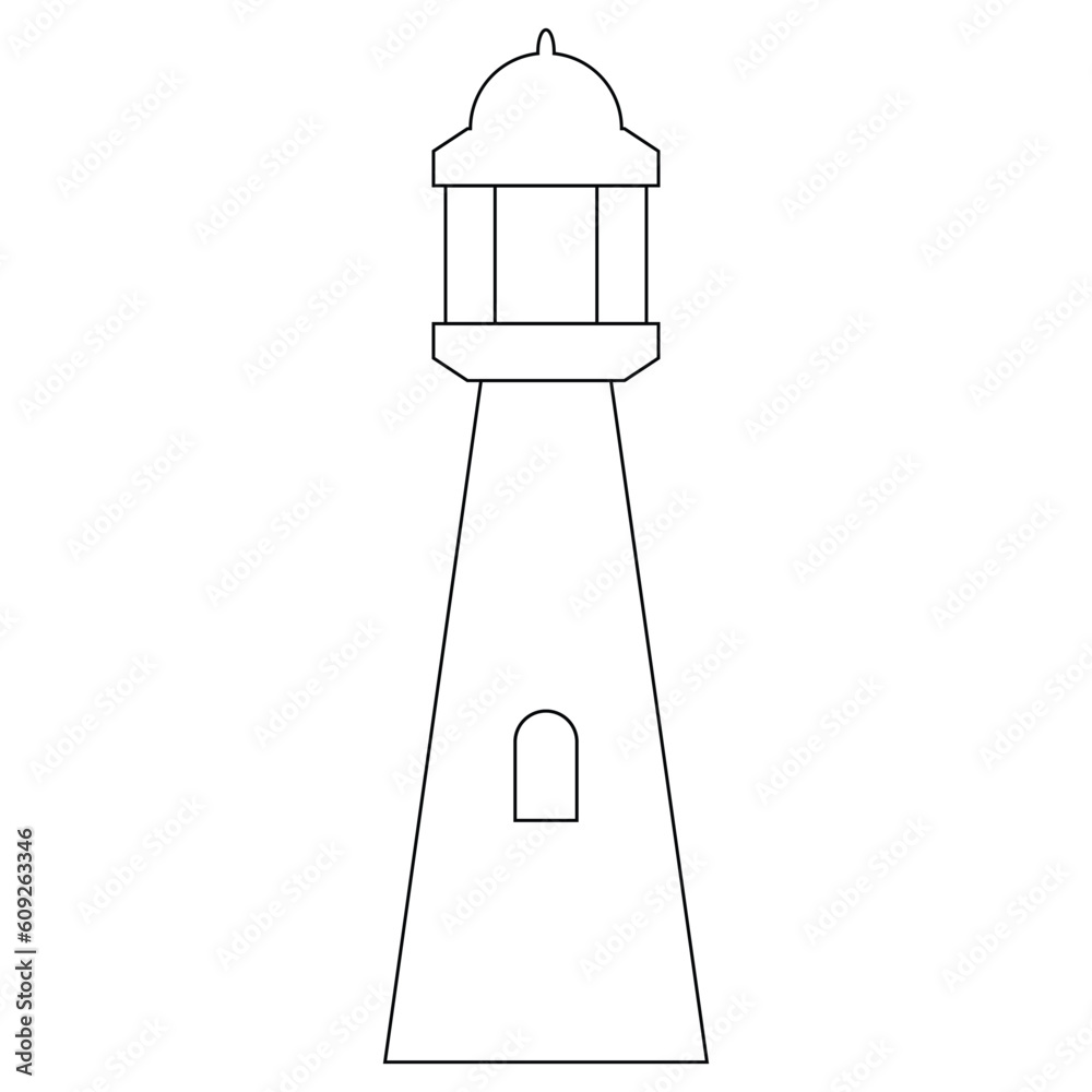 lighthouse icon vector