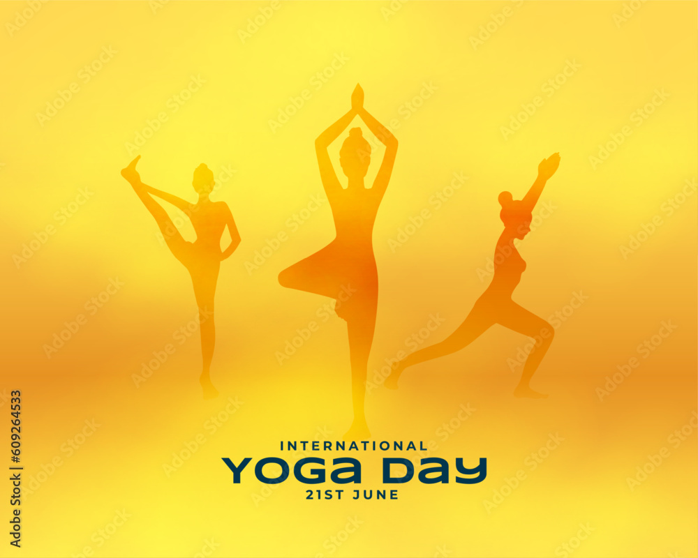 international yoga day background for connecting with nature