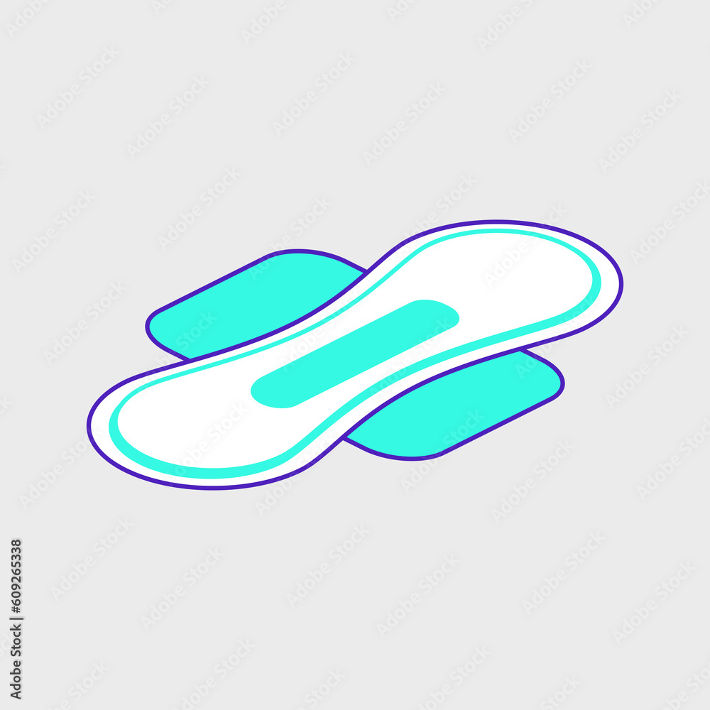 Menstrual pad isometric vector illustration Menstrual pad isometric vector illustration