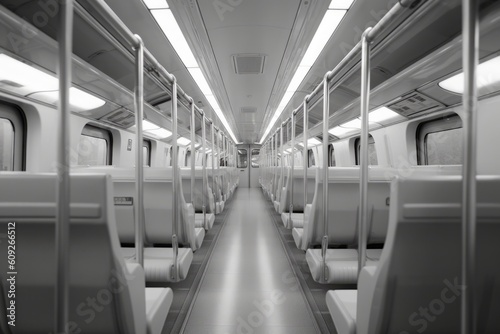 電車の車内,Generative AI AI画像