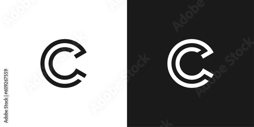 illustration vector graphic of letter initials c