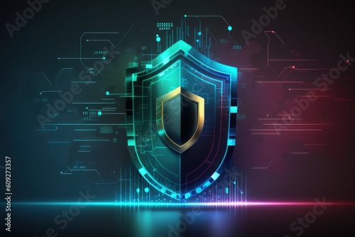 Cybersecurity Padlock, Digital Lock on Technology Network Data Protection cyber securitym, locker created, private information, Firewall from hacker attack, Shield Key lock security. © Ruslan Batiuk
