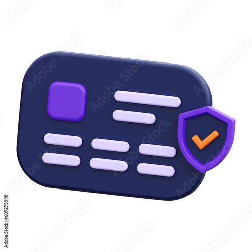3D Cyber Security System Icons