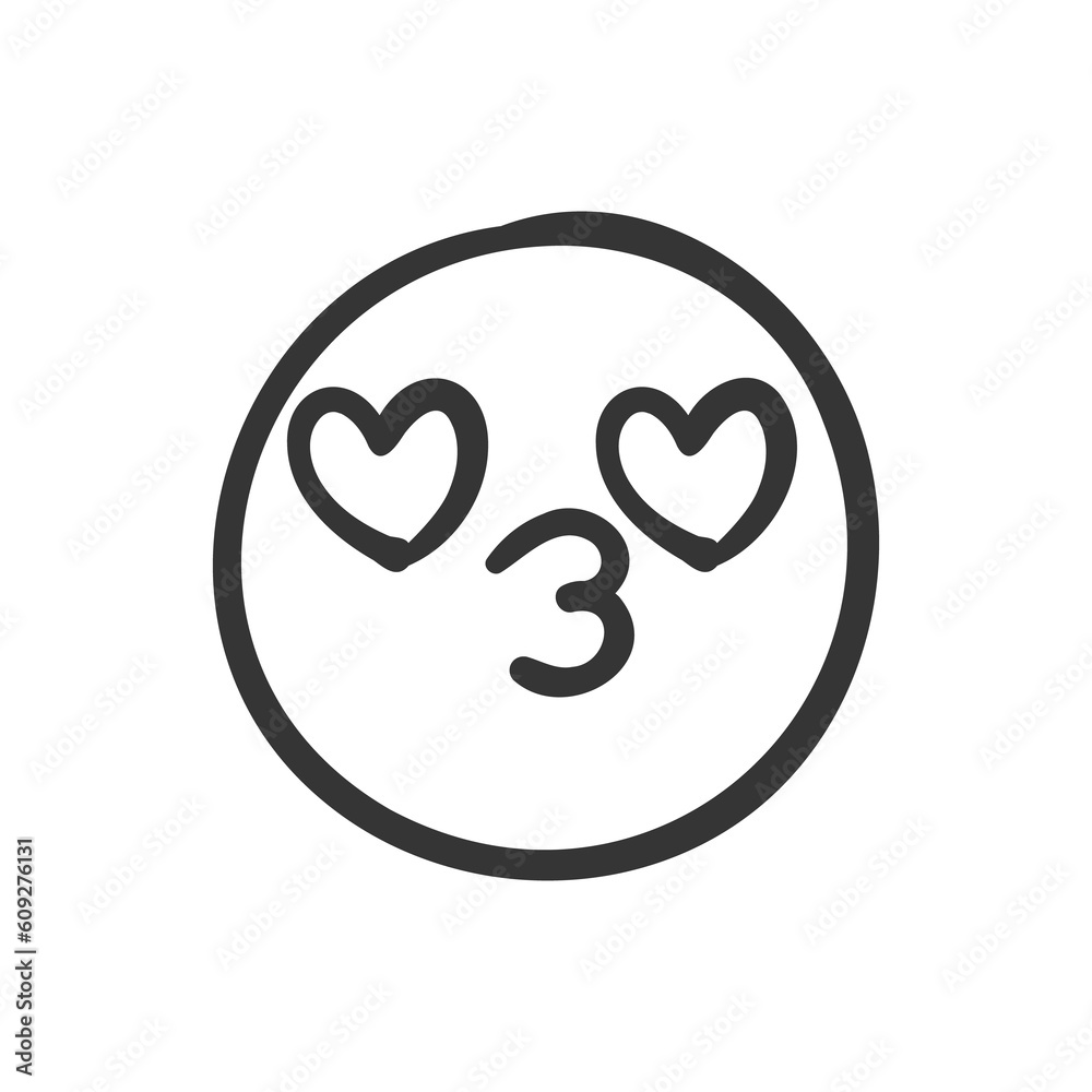 Hand drawn emoticons Cute expression faces for sending emotional messages. Hand drawn emoticons Cute expression faces for sending emotional messages.