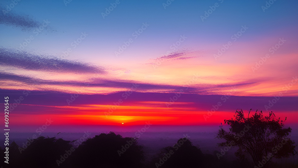 Obraz premium evening sky