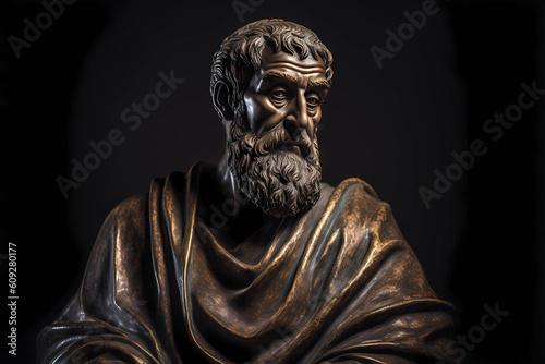 Augustine of Hippo, Saint Augustine, philosopher and theologian. Generative AI.
