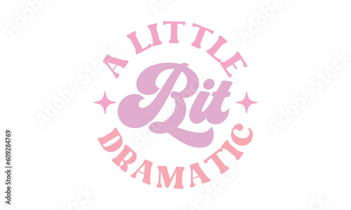 A little bit dramatic Retro Craft SVG.