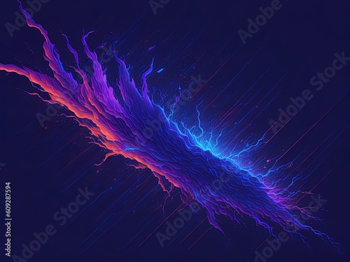 Abstract colorful geometry background. AI Generative