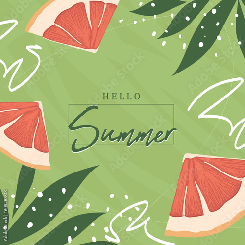 Colorful Summer background layout banners design.