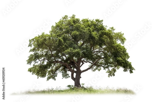 tree isolated on white background generative Ai.