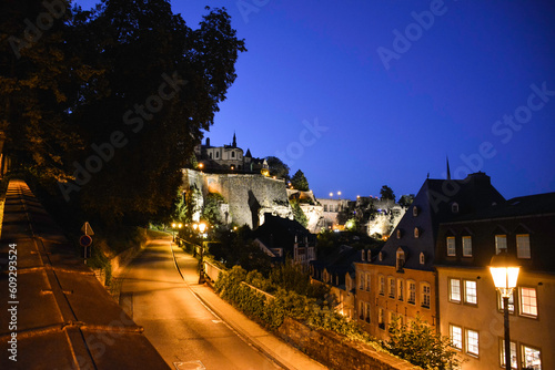 Night Scene at the Grund - Luxembourg City