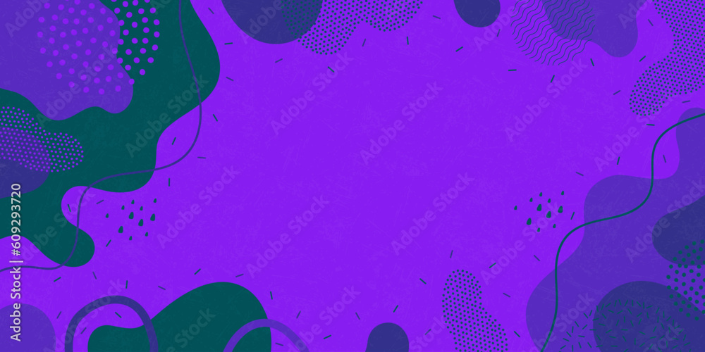 Naklejka premium Cute background. Background from abstract shapes and dots. Vector background.