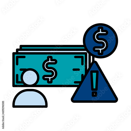 Filled Line Wasteful design vector icon design vector line icon svg