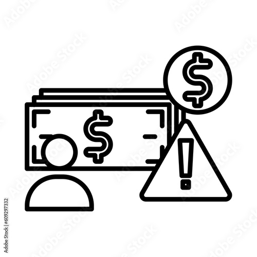 Wasteful design vector icon design vector line icon svg