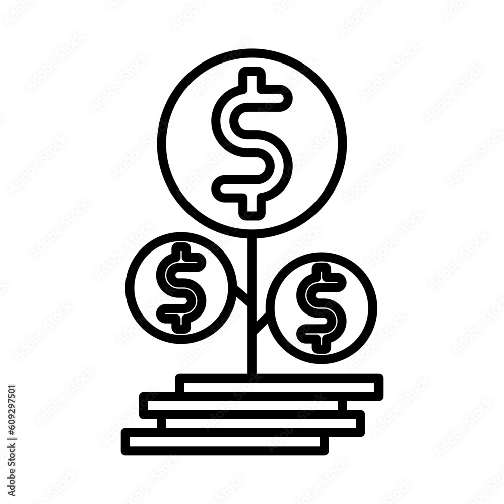 Investment design vector icon design vector line icon svg Investment design vector icon design vector line icon svg