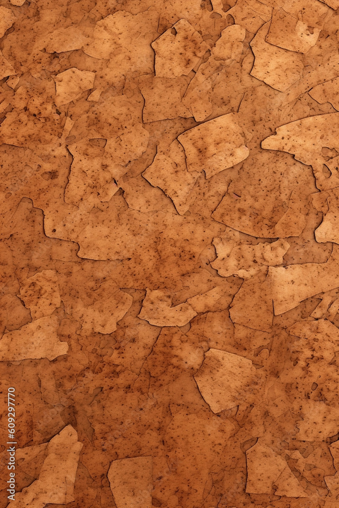 Closeup of cork like material with texture and pattern. Background. Developed with generative ai Closeup of cork like material with texture and pattern. Background. Developed with generative ai