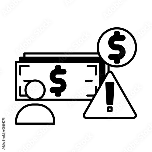 Solid Line Wasteful design vector icon design vector line icon svg