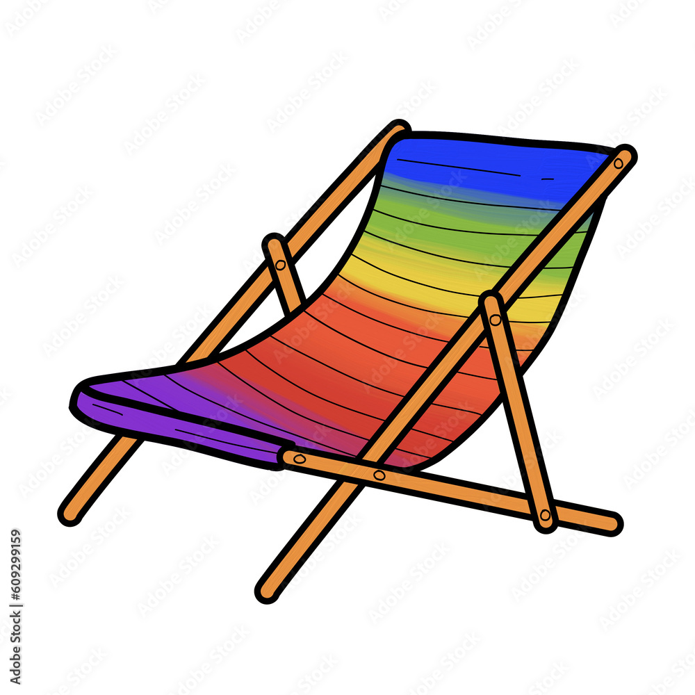 Deck chair colorful Deck chair colorful