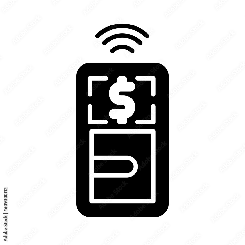 Solid Virtual Wallet design vector icon design vector line icon svg Solid Virtual Wallet design vector icon design vector line icon svg