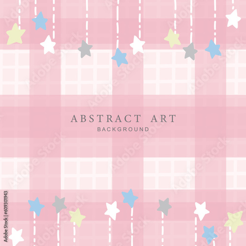 Trendy abstract square art templates. Vector fashion backgrounds.