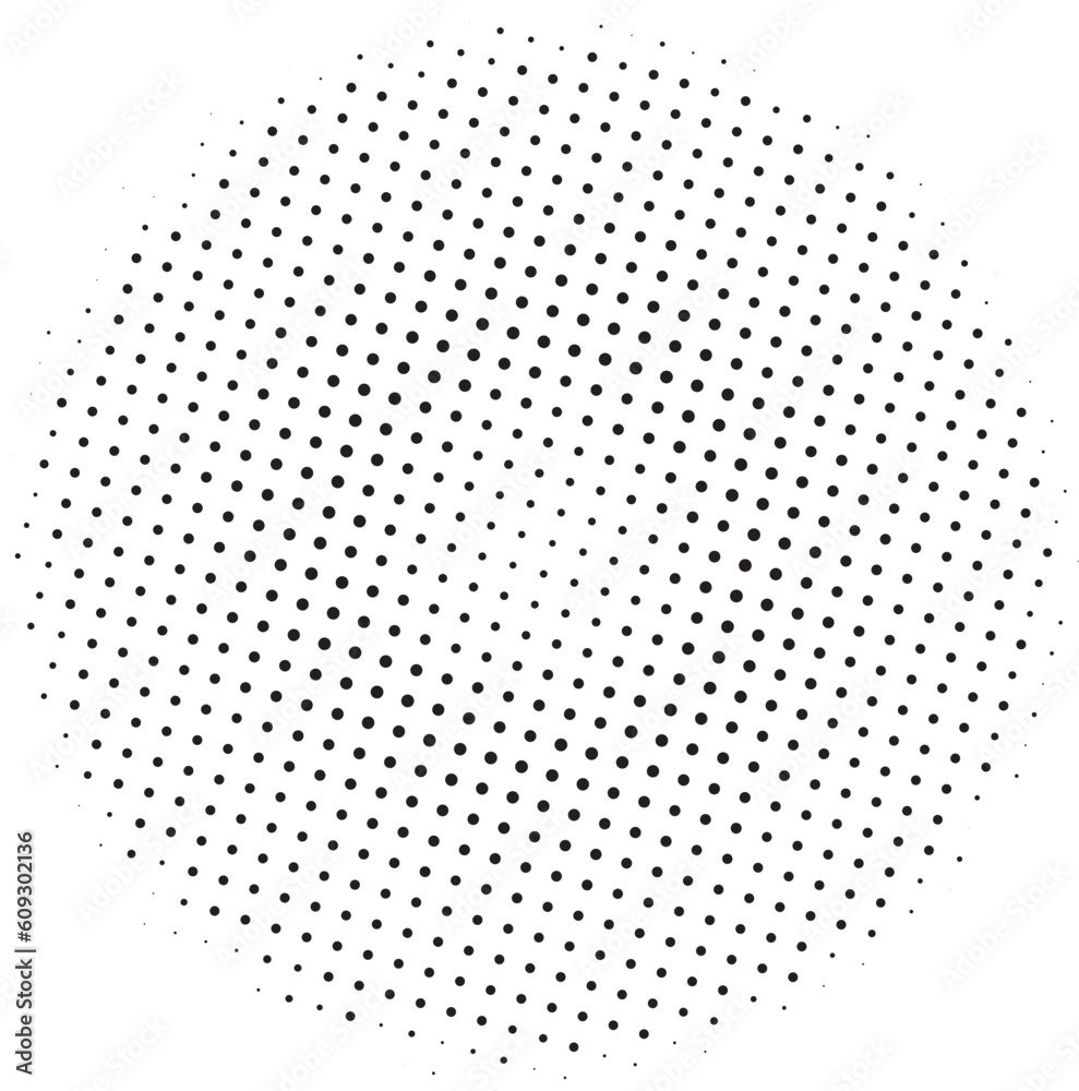 Pattern with circles, halftone dotted backdrop. Comic background. Pop art style. Vector illustration